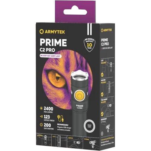 Фонарь 2 в 1 Armytek Prime C2 Pro Magnet USB Белый  F08101C в Казани