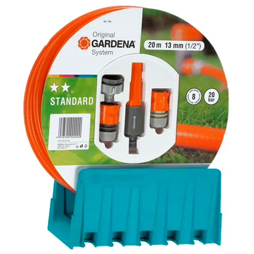 Шланг GARDENA с STANDARD 1/2 х20м с настенным кронштейном 00706-20.000.00
