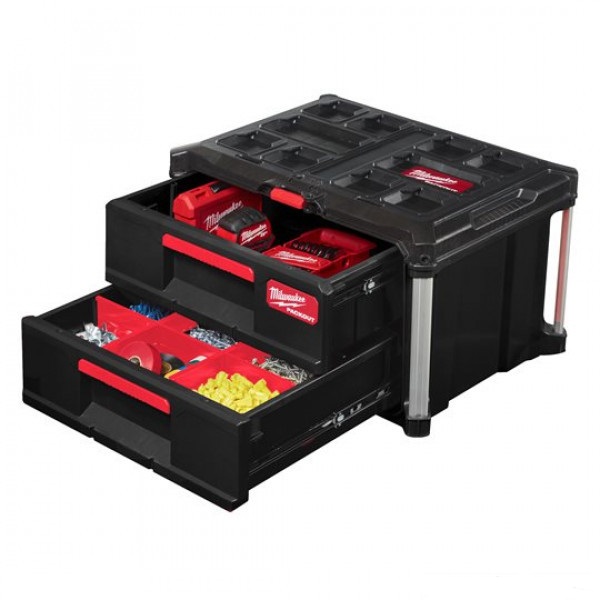 Ящик с 2-мя выдвижными отсеками Milwaukee PACKOUT 4932472129