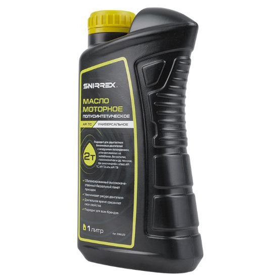 Масло моторное SNIRREX 2-х тактное полусинтетическое универсальное API TC, 1 л 33863 в Казани