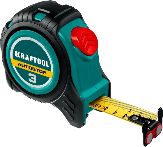 Рулетка Kraftool AutoStop 3 метра  16мм.  3412-3-16