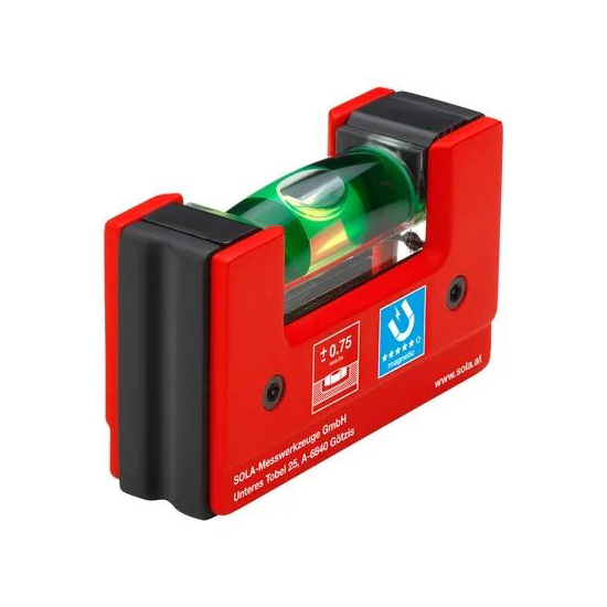 Уровень магнитный SOLA GO Magnetic, 1 глазок, точн. 0,75 мм/м 01621101 в Казани 