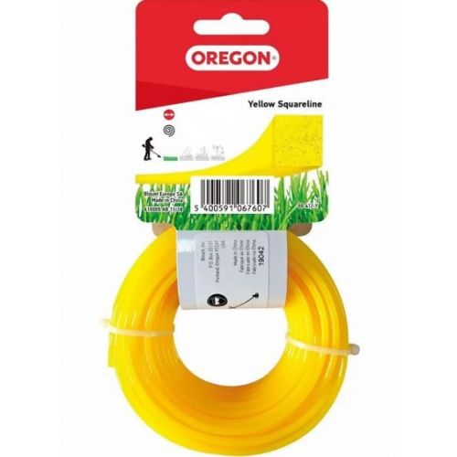Леска Oregon Yellow Square 2,4мм - 15м (10013160/080620/0285506, 156) 69-412-Y
