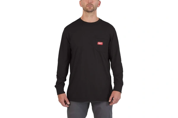 Лонгслив Milwaukee WORK-L чёрный 4932493035