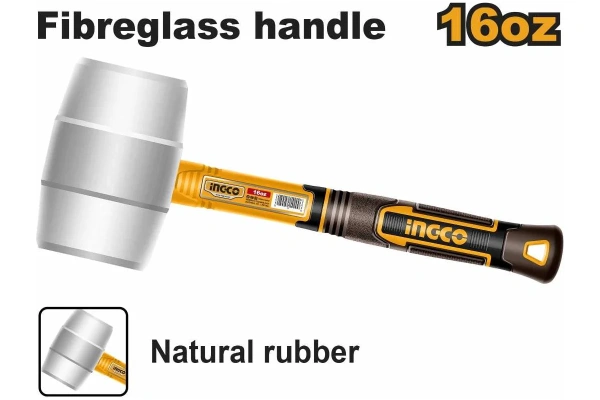 Киянка белая INGCO 450 г HRUH8916 в Казани 