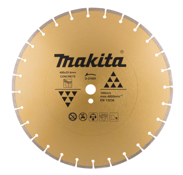 Диск алмазный MAKITA 400х25.4мм  бетон D-57009 в Екатеринбурге