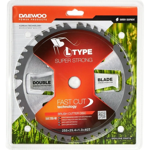 Диск для мотокосы  DAEWOO 255 х 25,4 х 1,3 мм, 40 DABC 255/40  в Екатеринбурге