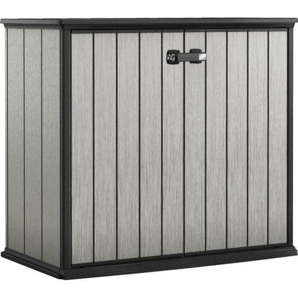 Шкаф уличный из ПВХ "Keter" Патио 1000L серый 139,5x77x120см 37кг  17204254 в Екатеринбурге