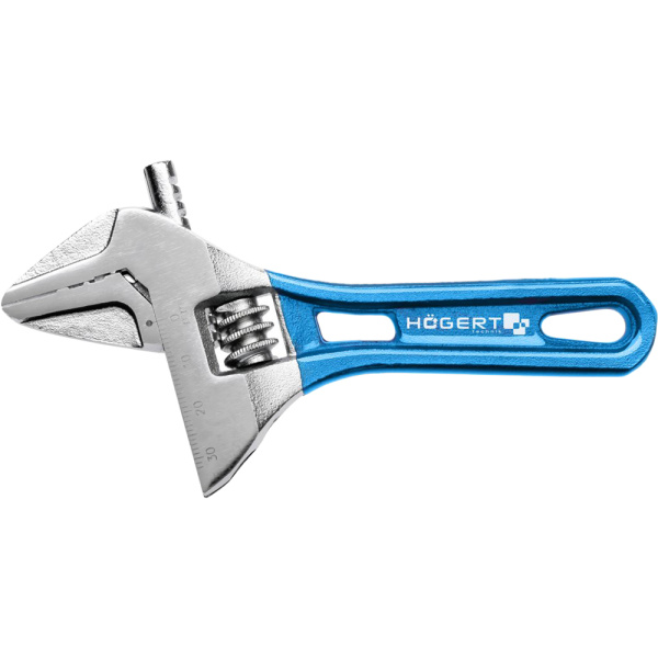 Разводной облегченный ключ HOEGERT с короткой рукояткой 140мм  HT1P562