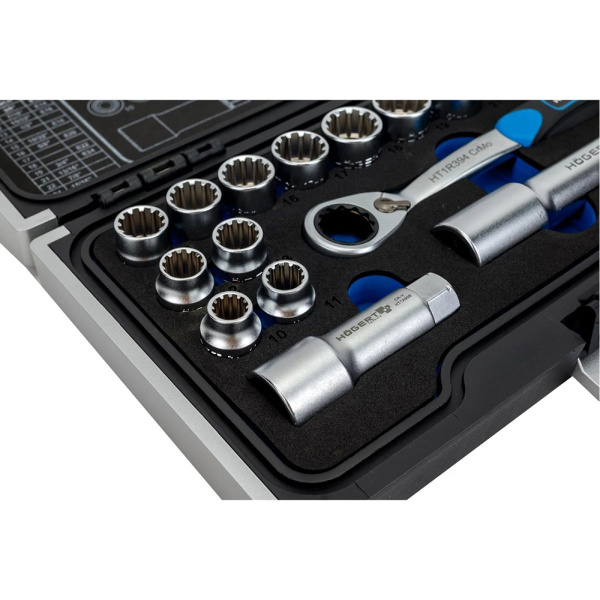 Набор инструментов HOEGERT 1/4″ 3/8″ 18пр.  HT1R478 в Казани 