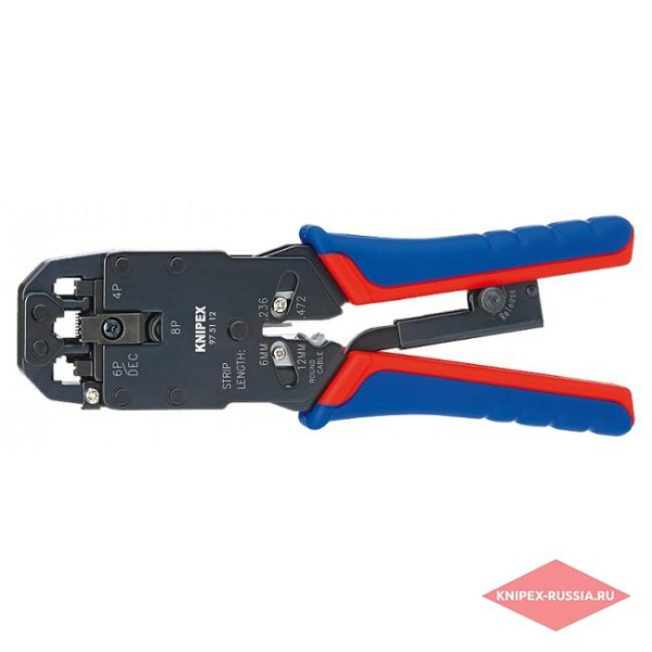 Инструмент для опресовки кабельных наконечников Knipex (4-х,6-ти,8-ми полюсный)  KN-975112