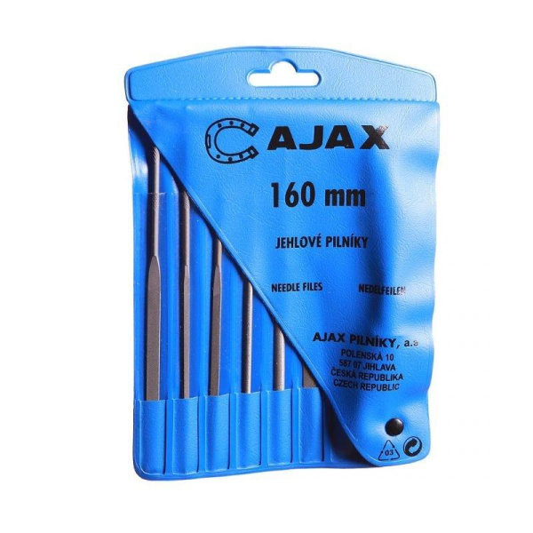 Набор надфилей "Ajax" 6 шт. L160 №2  с ручкой 286213931626