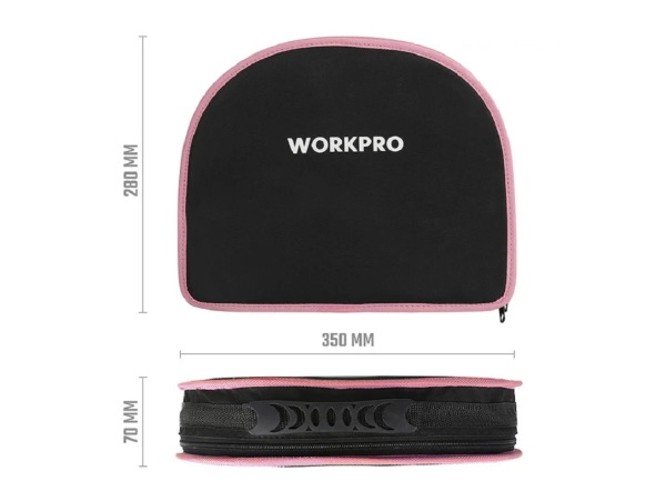 Набор инструментов WORKPRO для домашнего ремонта в сумке для хранения (метрический) 103пр WP206818 в Казани 