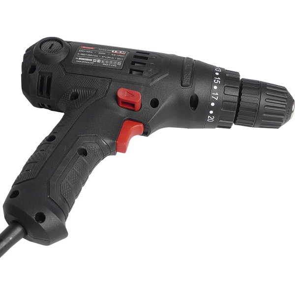 Сетевой двухскорострой шуруповерт TEH TD1004S Двухскоростной шуруповерт, мощность 400 Ватт. Самозажимной в Казани