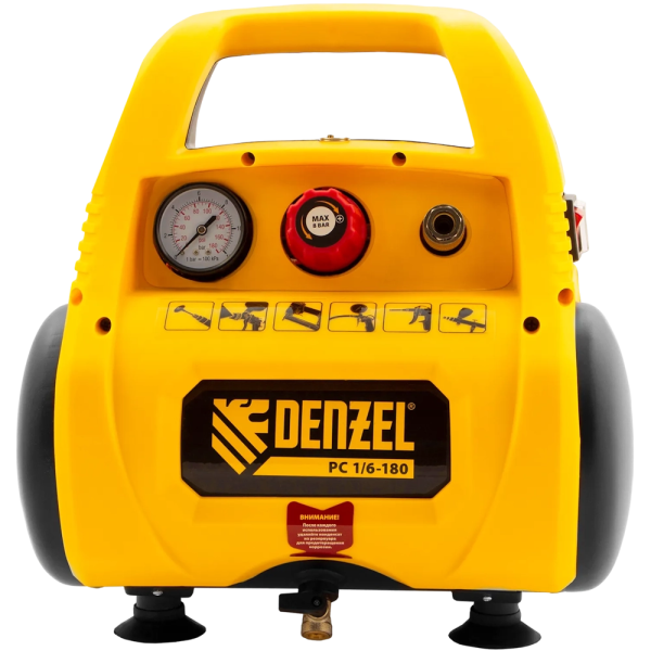 Компрессор безмасляный Denzel 58057 в Казани