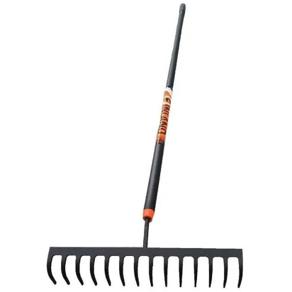 Грабли FINLAND стальные 360х1550 мм, 14 зубьев, алюминиевый черенок 2335 в Казани 