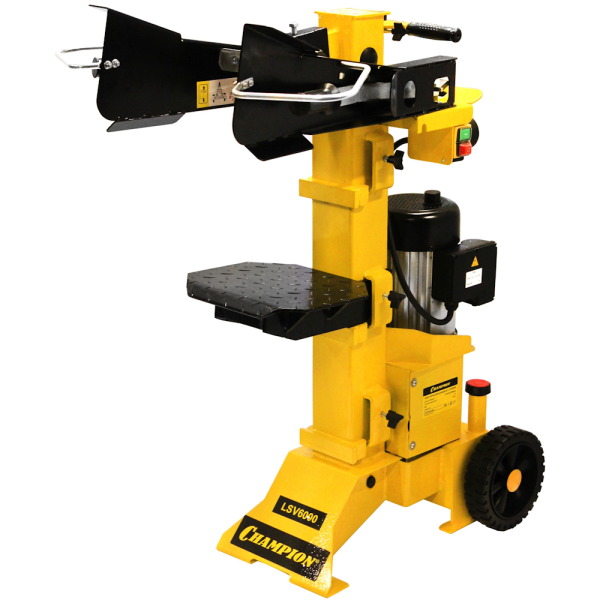 Дровокол CHAMPION LSV6000 (2,7кВт, 6тонн, 97кг+насадка для колки дров на 4 части) в Казани