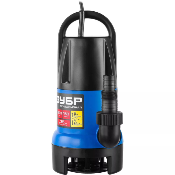Насос дренажный для грязной воды ЗУБР НПГ-Т7-400 в Казани