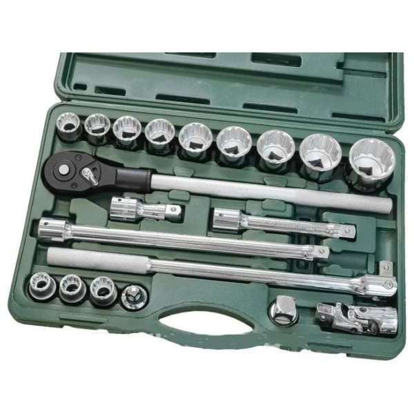 Набор торцовых головок KRAFTOOL TRUCK для крупногабаритной техники 20, 20 предм.  27895-H20_z01 в Казани 