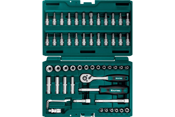 Набор инструмента Kraftool X-Drive 1/4", 57пр.  27885-H57 в Казани 