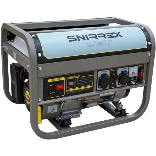 Генератор бензиновый SNIRREX BASIC LT2500B-F 2.0/2.2кВт, 220V, 6,5л.с., руч.стартер, бак 15л., 40кг в Екатеринбурге