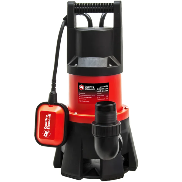 Погружной дренажный насос Quattro Elementi Drenaggio 1300F Inox 241-819