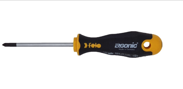 Отвертка Ergonic Felo крестовая PZ 1X80 40110210