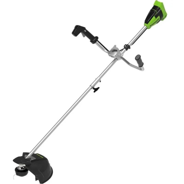 Триммер б/щ Greenworks 40В вело ручка АКБ 5Ач+ ЗУ 2105707UG