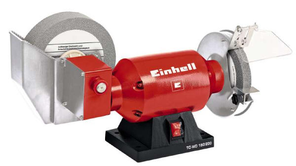 Точило Einhell TC-WD 150/200 (250Вт, диск 150х20мм, диск 200х40мм) 4417240