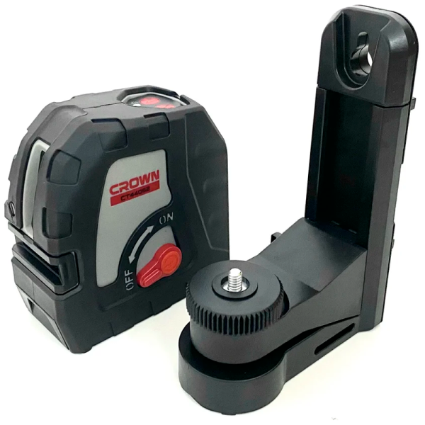 Уровень лазерный (нивелир) 15м/2 красных луча CROWN CT44062 TB магнит.держ., сумка в Екатеринбурге