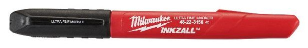 Маркер Milwaukee INKZALL для стройплощадки тонкий (4шт)