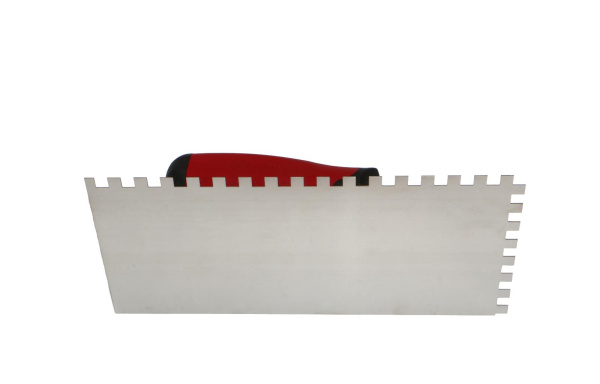 Гладилка из нержавеющей стали Corte 130х270мм, 8х8 зубъев, 2-компонентная рукоять, 0243C в Казани 