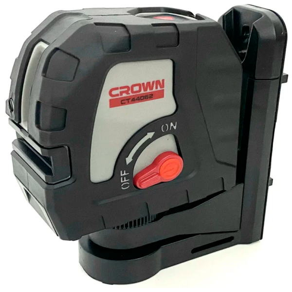Уровень лазерный (нивелир) 15м/2 красных луча CROWN CT44062 TB магнит.держ., сумка в Екатеринбурге