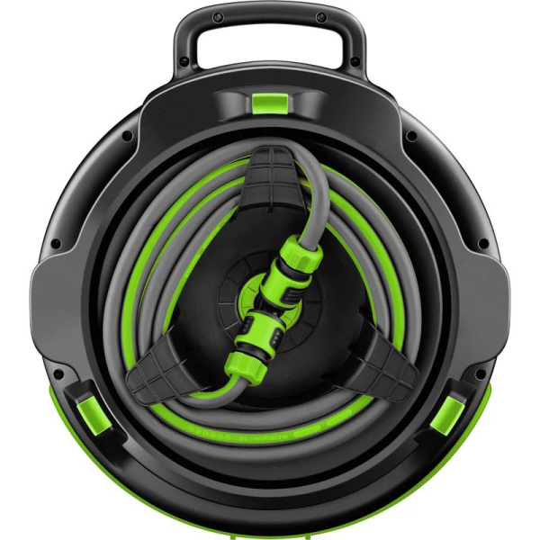 Катушка со шлангом портативная 17,5м + комплект для подключения и насадки Amigo Grande 79610 в Казани