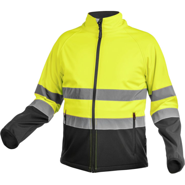 Куртка сигнальная HOEGERT TECHNIK EXTER SOFTSHELL желтая 2XL (56) HT5K335-2XL в Екатеринбурге