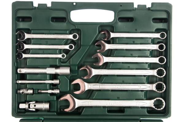 Набор инструмента Kraftool 1/4 и 1/2 + ключи 82пр.  27887-Н82 в Казани 