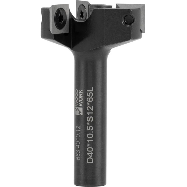 Фреза фуговальная, смен.ножи HM Z3 D=40 I=10.5 L=65 S=12 Woodwork 663.4010.12 в Казани