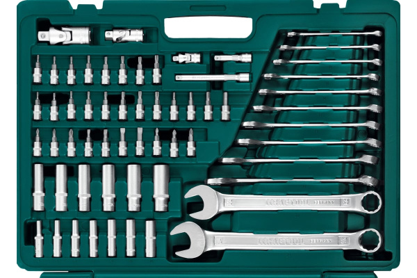 Набор инструмента Kraftool 1/2",3/8",1/4", 216пр.  27888-H216 в Казани 