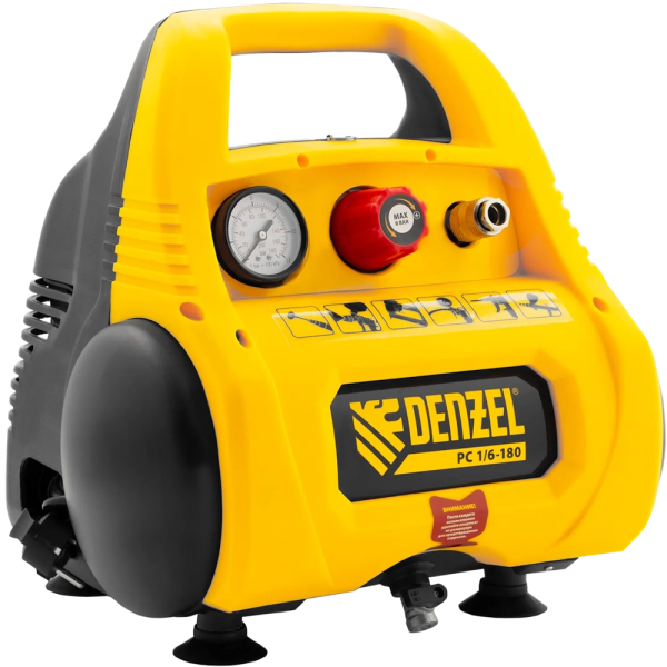 Компрессор безмасляный Denzel 58057 в Казани