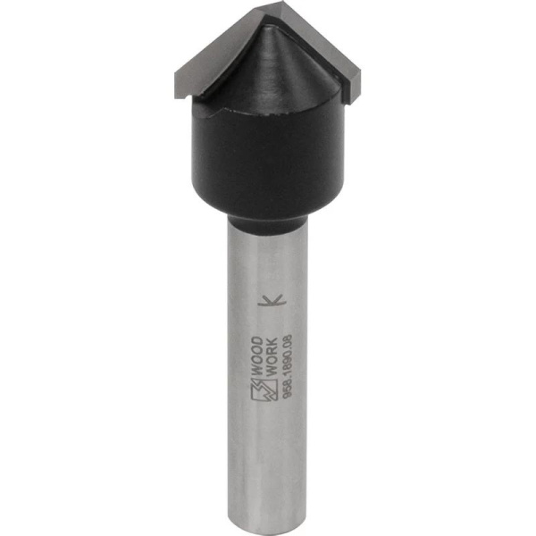 Фреза концевая WOODWORK V-образная для панелей D=18.0 I=7.5 S=8 L=60 958.1890.08 в Казани