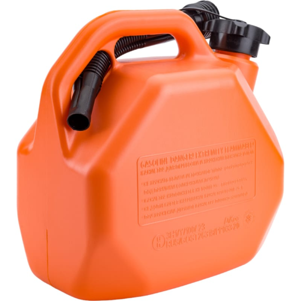 Канистра 3ton OCTANE RESERVE 5л оранжевая для топлива, усиленная, в комплекте с крышкой и лейкой 55381 в Екатеринбурге