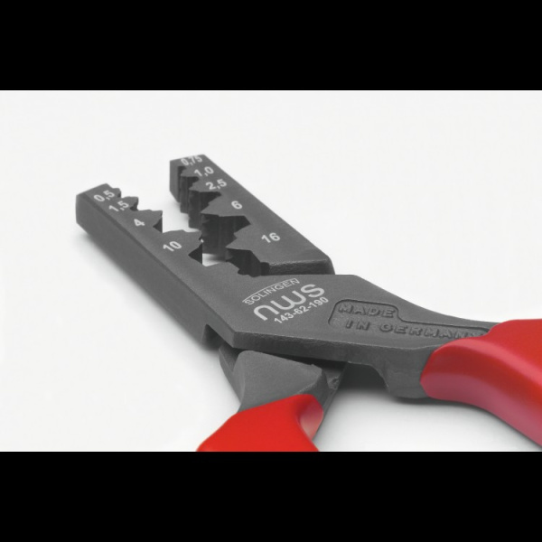 Клещи для обжима наконечников NWS 0,5-16мм.кв. 143-62-190 в Екатеринбурге 