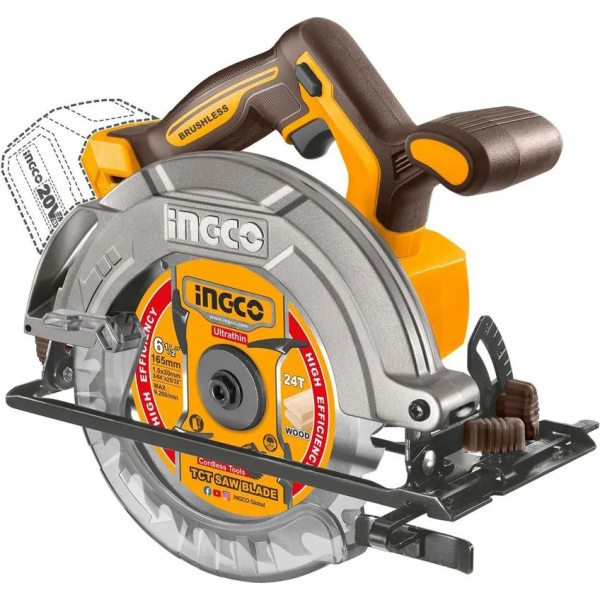 Аккумуляторная циркулярная пила INGCO CSLI1652 INDUSTRIAL в Казани