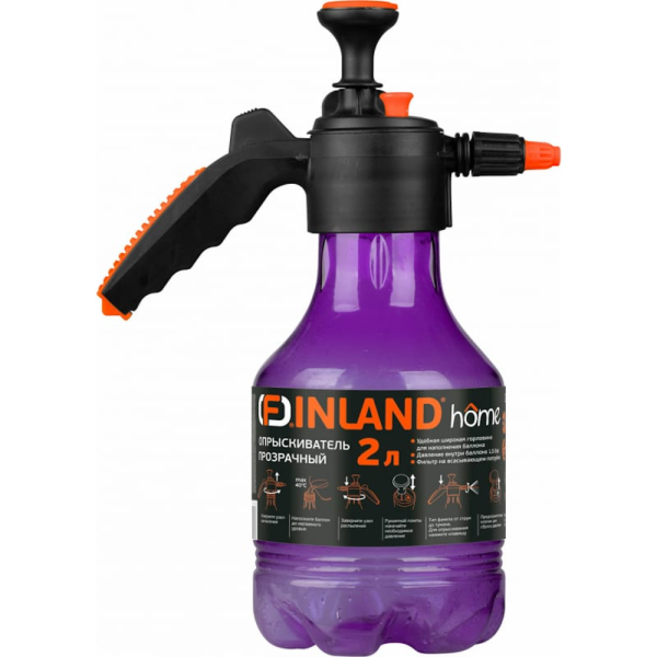Опрыскиватель FINLAND 2 литра с прозрачным баком 2028