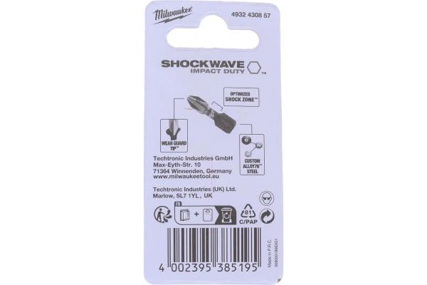 Насадка Milwaukee SHOCKWAVE PH3 25мм 2шт 4932430857