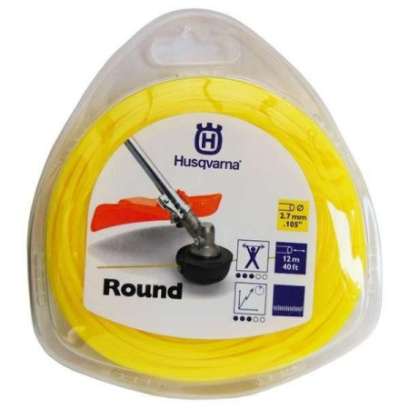 Леска тримерная "HUSQVARNA" стандарт 2,7х12м  5784377-01 в Екатеринбурге