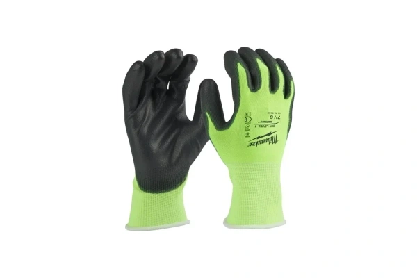 Перчатки сигнальные Milwaukee  с уровнем сопротивления порезам 1, 7/S 4932479916