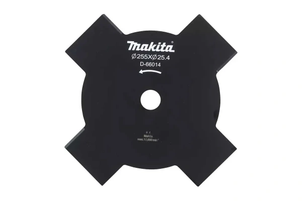 Нож МАКITA  для травы, 4 зуба, d- 255x25,4мм D-66014