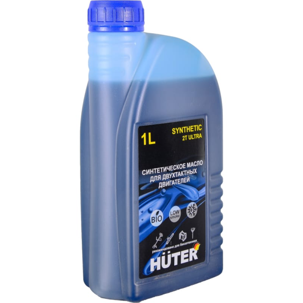 Масло Huter 2Т ULTRA синтетическое для двухтактных двигателей, для техники 1л. 73/8/3/3 в Казани