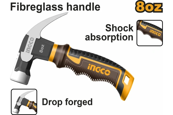 Молоток-гвоздодер INGCO  220г HCH81008D в Казани 